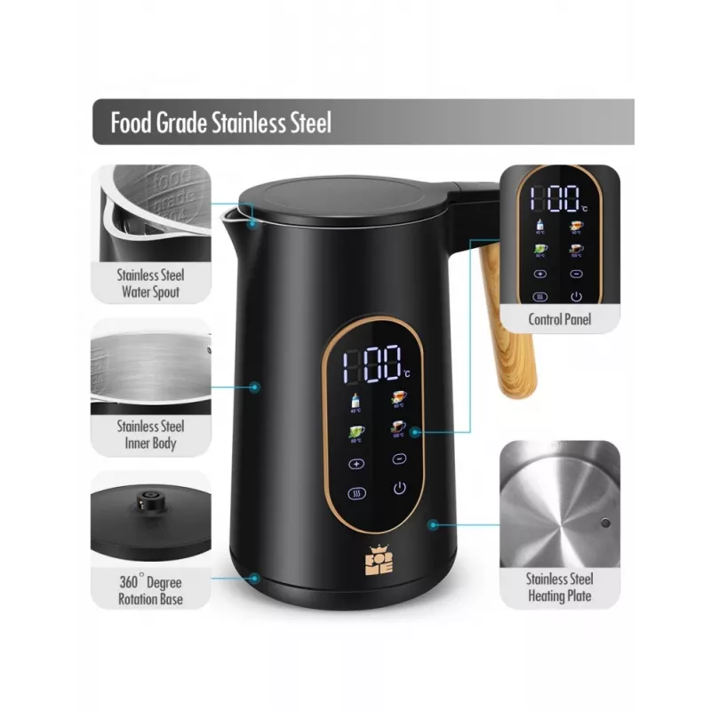 Chaleira elétrica Forme FKG-5017 1,7 l 2200 W prateado