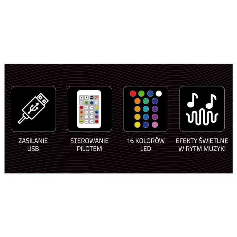 Luz néon decorativa MANTA SNL58RGB — fita LED com mudança de cor RGB, modelo SNL58RGB