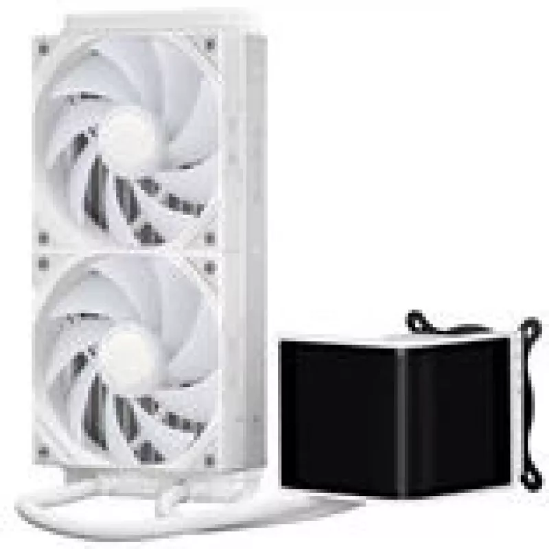 Caixa de PC Jonsbo D32 STD + refrigeração líquida completa TRYX PANORAMA SE, ARGB - 240 mm, Branco
