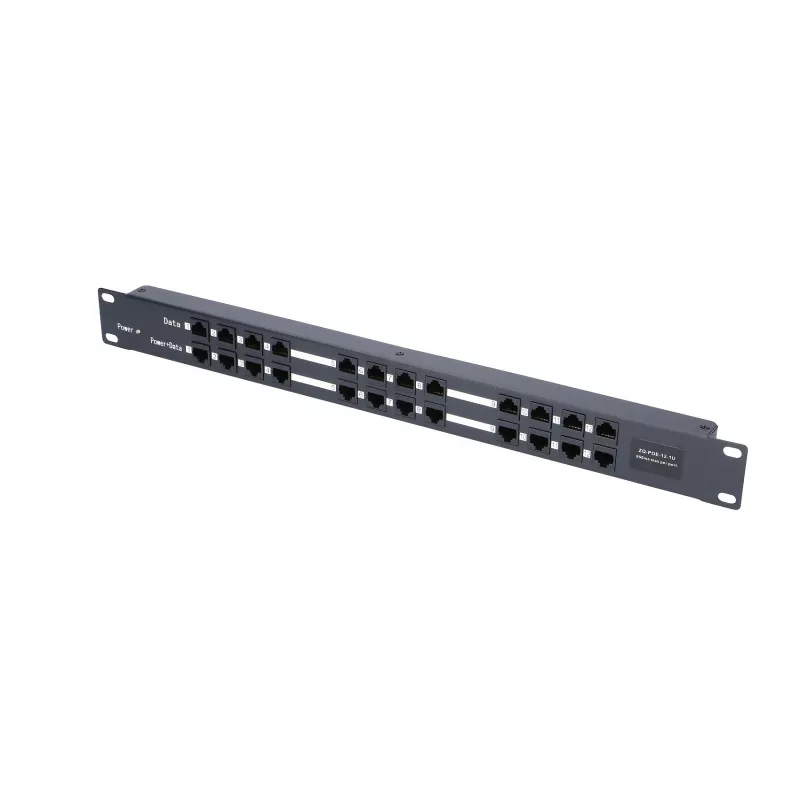 Injetor PoE Extralink 12 portas 12x 100Mb/s RJ45, Rackmount