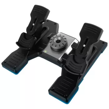 Pedais de leme LOGITECH Flight com fios para PC