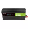 Conversor de tensão Green Cell PowerInverter LCD 12 V 500W/1000W inversor automóvel com ecrã – inversor/adaptador com onda sinusoidal pura automóvel preto