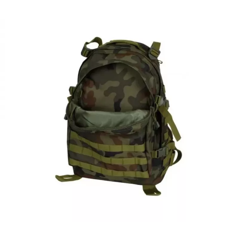 Mochila tática GFC GFT 3-Day Assault Pack wz.93 Forest Panther — 20 L, nylon, cinto peitoral, cinto de cintura