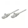 Cabo de rede patch Intellinet, Cat6A, 50 m, cinzento, cobre, S/FTP, LSOH/LSZH, PVC, RJ45, contactos banhados a ouro, proteção da patilha, bainha de proteção contra dobras, garantia vitalícia