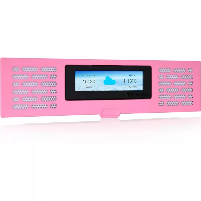 Thermaltake AC-067-OOANAN-A1 kit de painel LCD para The Tower 200, rosa