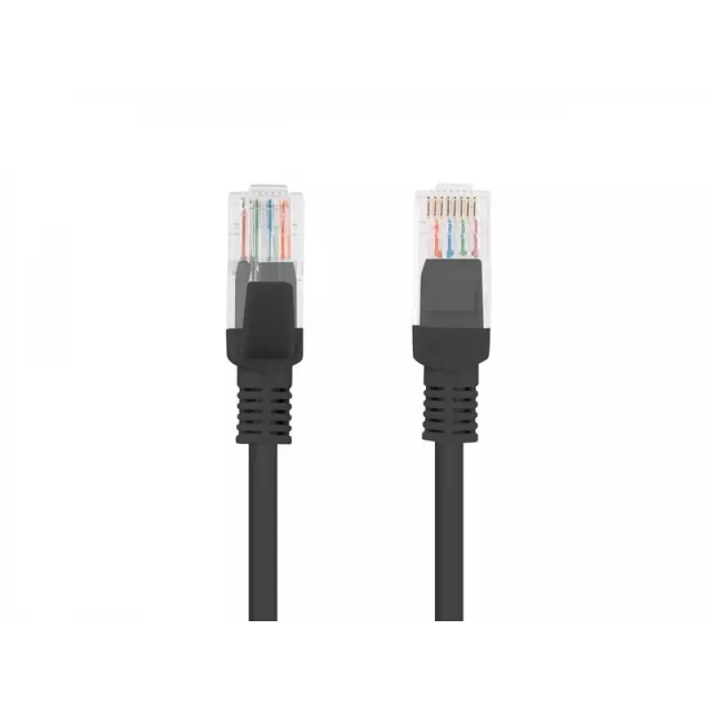 Lanberg PCU6-10CC-0200-BK Cabo patch Cat.6 U/UTP, 2 m, Preto