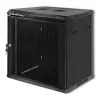 Qoltec 54488 Armário rack de parede de 19 polegadas, 12U, 600 x 635 x 450 mm, porta perfurada
