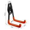 Crochet de garagem MACLEAN MC-443, crochet de parede em aço para ferramentas e equipamentos, capacidade de carga 50 kg