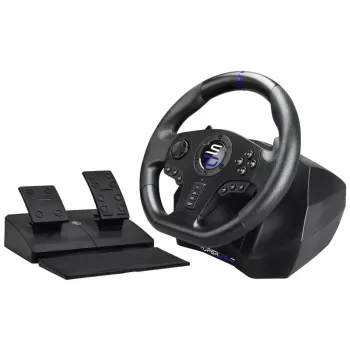 Volante + pedais Subsonic SV750 preto rotação 270° USB
