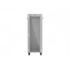 Armário rack de chão LANBERG 19 polegadas 32U 600×600 mm cinzento com portas perfuradas e LCD (embalagem plana)