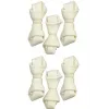 Snack de mastigação para higiene dentária ZOLUX osso branco com nó 54 g – snack natural de vaca para higiene dentária de cães pequenos adultos 60 mm, pack de 6
