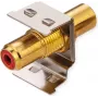 Acoplador Keystone ROLINE RCA blindado metal vermelho (26.11.0393)