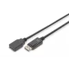 Digitus ASSMANN - Cabo de extensão DisplayPort - DisplayPort (M) - DisplayPort (F) - 2 m (DisplayPort 1.2) - moldado - preto (AK-340200-020-S)