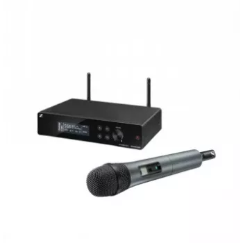 Conjunto de microfone vocal sem fios Sennheiser XSW 2-835-A — microfone dinâmico cardióide, recetor UHF, até 100 m de alcance