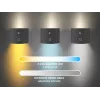 Beper P201UTP306 candeeiro LED recarregável de altura ajustável, de chão e para montagem na parede, 2,3 W, regulável, preto