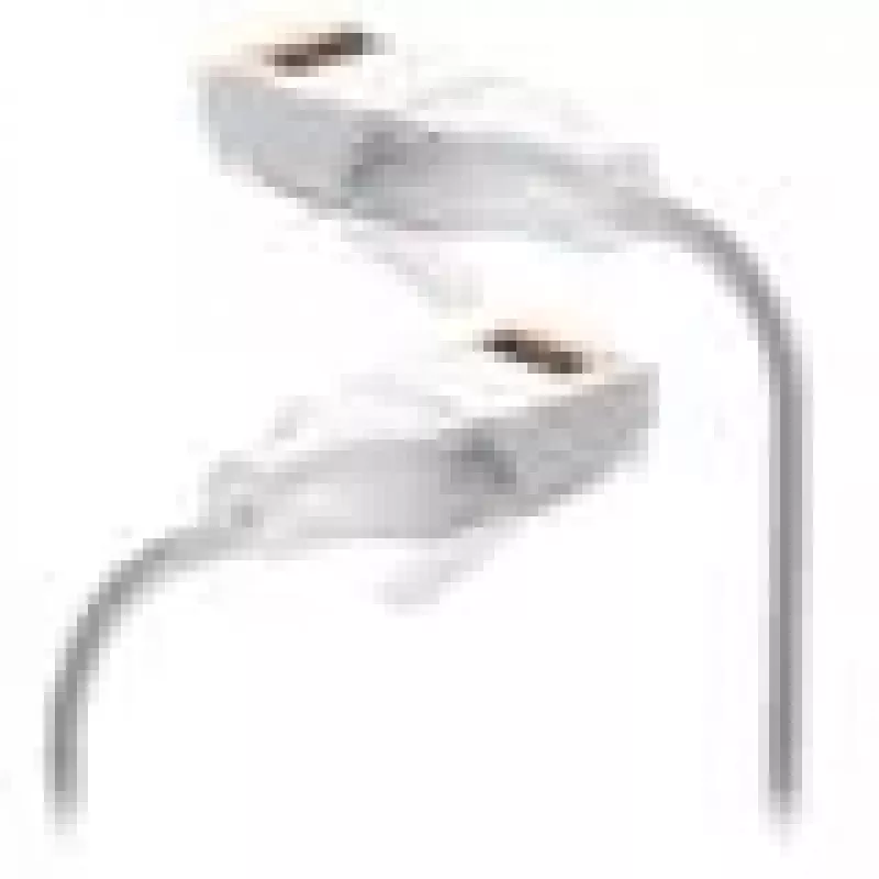 Cabo de rede Ubiquiti UACC-Cable-Patch-EL-C6A-0.3M-W RJ-45 Cat6a 0,3 m Transparente Branco