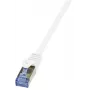 Cabo de rede LogiLink Cat6a S/FTP RJ-45 1,5 m branco