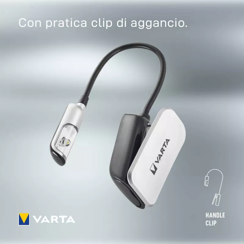 Varta Easy Line 16618 luz de leitura LED, 9 lm, com mola