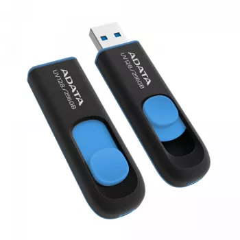 Pen Drive ADATA DashDrive UV128 128GB USB Tipo-A 3.2 Gen 1 (3.1 Gen 1) Preto, Azul