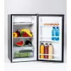 Combinado de frigorífico e congelador Ravanson LKK-90ES, instalação livre, 91 l no total (81 l de frigorífico + 10 l de congelador), prateado