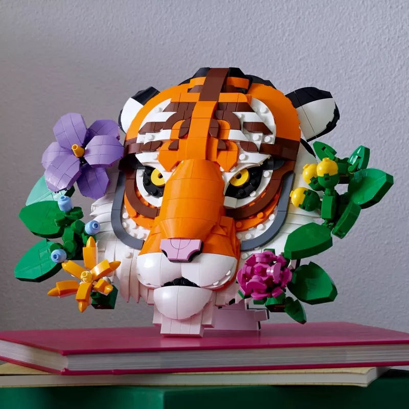 Brinquedo de construção LEGO Art Fauna Collection Tigre Conjunto 31217 – modelo de tigre para construir