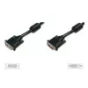 Cabo de extensão DVI-D DIGITUS 2 m, DVI-D para DVI-D, preto