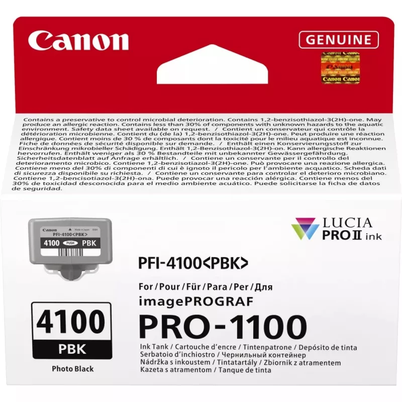 Tinteiro Canon LUCIA PRO II 1 unid. original rendimento padrão tinta fotográfica preto