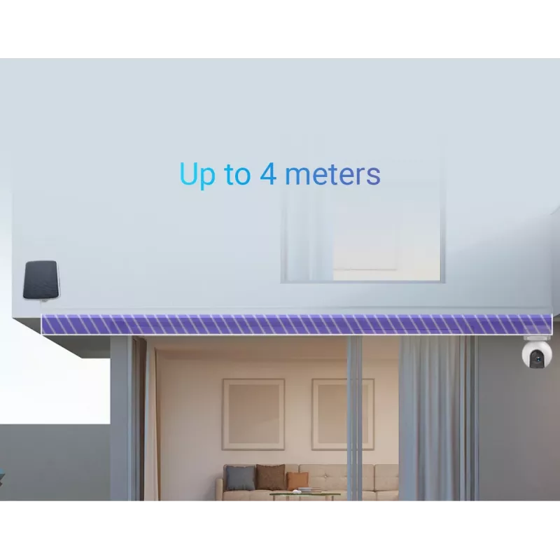 Painel solar de carregamento EZVIZ silício monocristalino