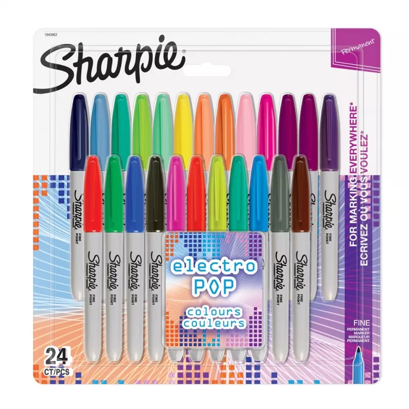 Marcador fino Sharpie Fine 24 unid. multicolorido