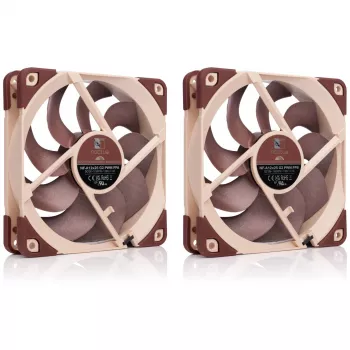 Ventoinha para caixa de computador Noctua NF-A12X25 G2 PWM SX2-PP 120 mm, 12 V, 1800 rpm, 107,3 m³/h, rolamento SSO, pack de 2, bege