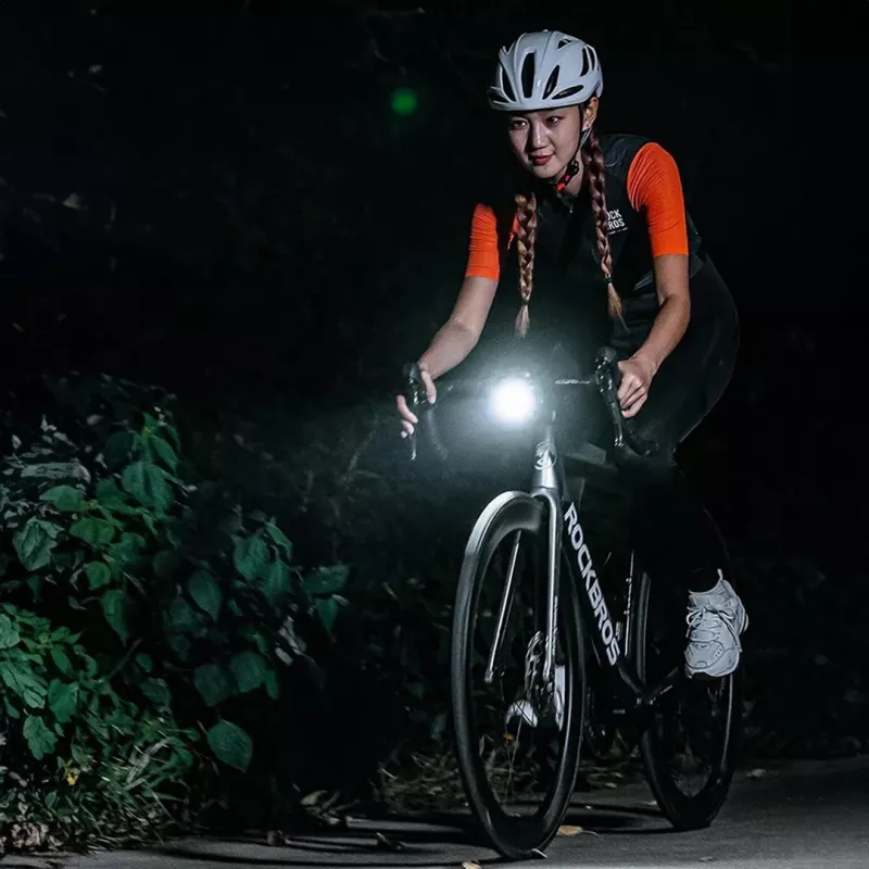 Rockbros RHL1500 luz dianteira para bicicleta, 1500 lm, 5000 mAh, IPX6, preto