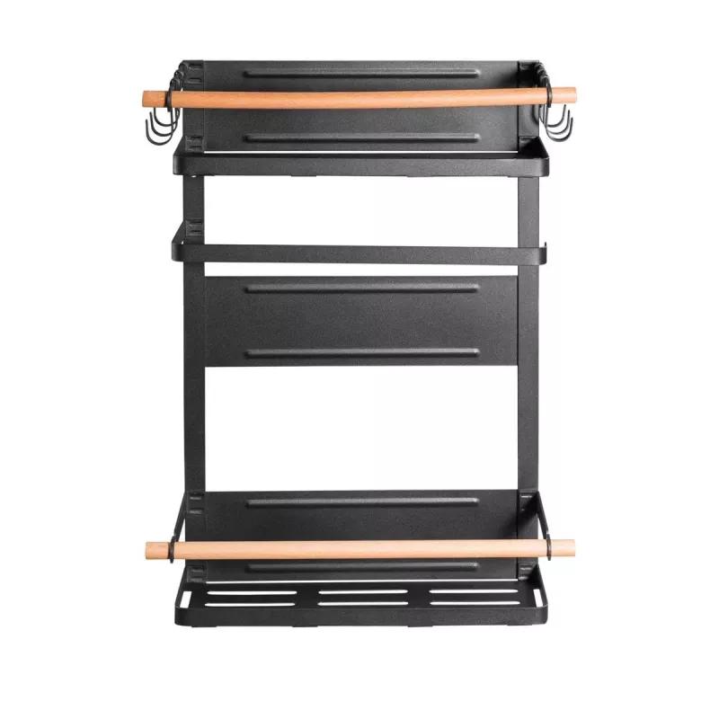 Maclean MC-910 prateleira magnética para frigorífico/máquina de lavar, preto