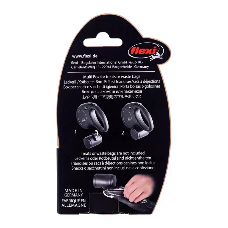 Flexi Vario Multi Box recipiente universal para comida ou sacos, preto