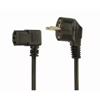 Cabo de alimentação ANGULADO VDE 1.5M/PC-186A-VDE1B-1.5M GEMBIRD