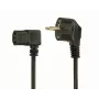 Cabo de alimentação ANGULADO VDE 1.5M/PC-186A-VDE1B-1.5M GEMBIRD
