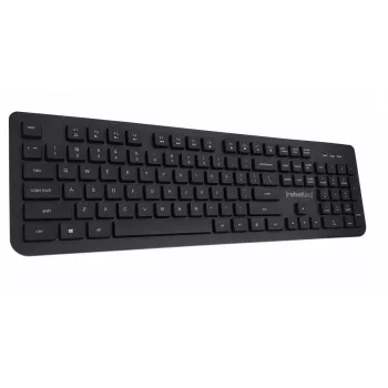 Teclado multimédia USB Rebeltec RBLKLA00042 – Full-Size, preto
