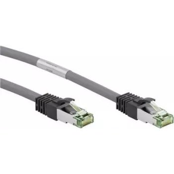 Cabo de rede Goobay CAT 8.1, S/FTP (PiMF), cinzento, 0,25 m - LSZH sem halogéneos, cobre AWG 24 (55134)