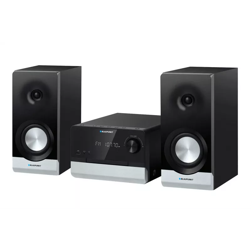 Micro-sistema de áudio doméstico BLAUPUNKT MS40.2BT — 2×50 W RMS, Bluetooth, CD, USB, HDMI ARC, entrada ótica, indicador LED (preto)