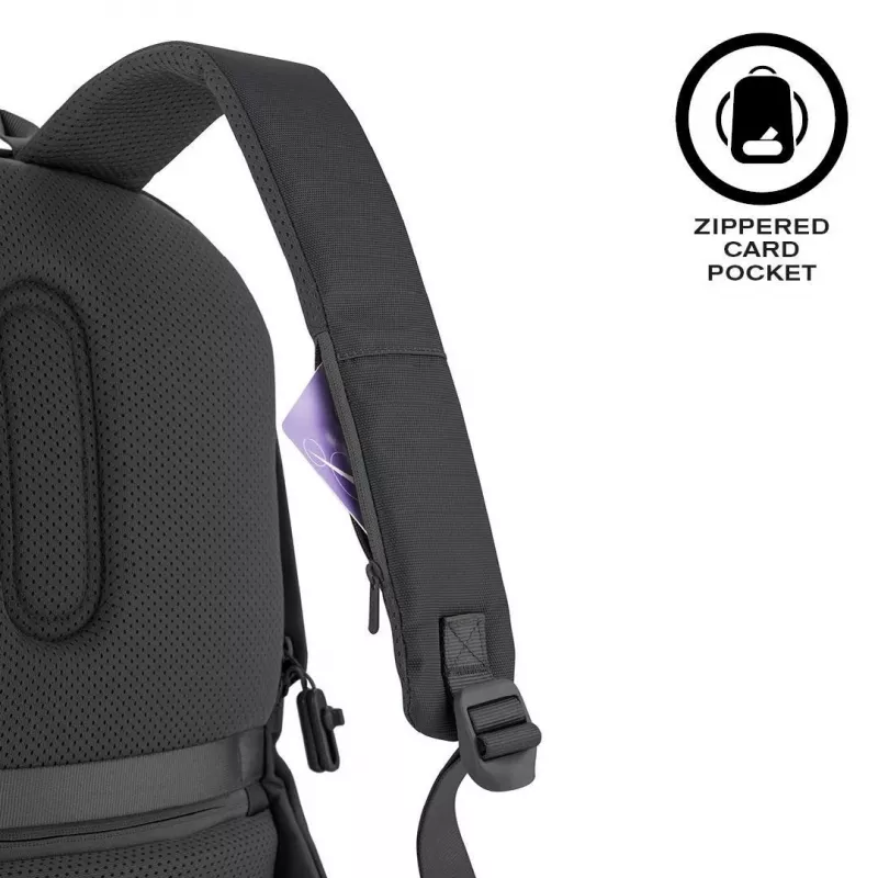 Mochila de lazer XDDESIGN Bobby Soft com compartimento para portátil de 15,6 polegadas, 16 l, PET, preto