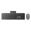 Conjunto de teclado e rato sem fios Lenovo 700 Modern Multi-Device – layout inglês dos EUA, Bluetooth, Luna Grey