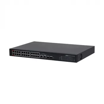 Comutador PoE gerido 100Mbps 24 portas + uplink 2G + 2SFP, Hi-PoE