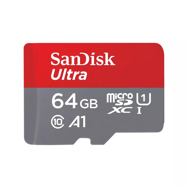 Memória flash SanDisk 64 GB MicroSDHC UHS-I SDSQUNR-064G-GN6TA