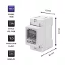 Contador de consumo de energia monofásico QOLTEC 50899 230 V 50 Hz, 5(60)A, classe 1.0, LCD