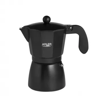 Máquina de café expresso Adler AD 4421 — bomba de 15 bar, caixa preta