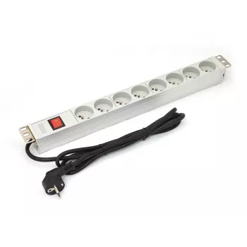 DIGITUS Professional A-19-STRIP-2-IMP – Unidade de distribuição de energia (Rack – montagem em rack) – Corrente alternada 250 V – Alimentação de entrada – Saída