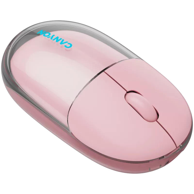 Rato CANYON OnClick 24 BT/ sem fios transparente/rosa