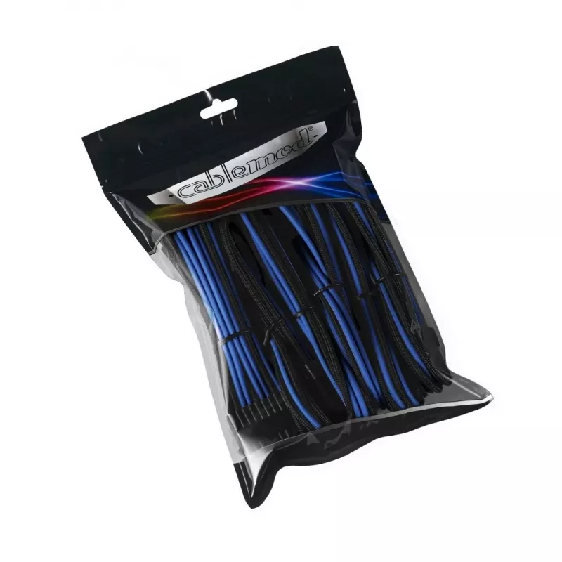 Cabo de alimentação interno CableMod CM-PCAB-BKIT-NKKB-3PK-R preto azul 250mm
