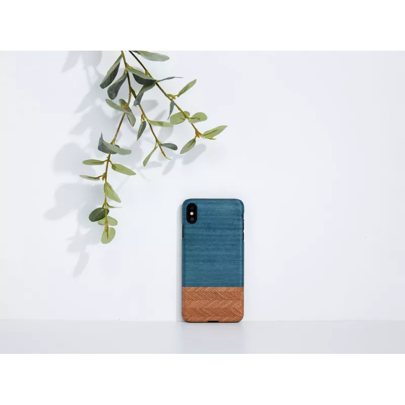 Capa para smartphone man and wood para iPhone XS Max — Denim preto