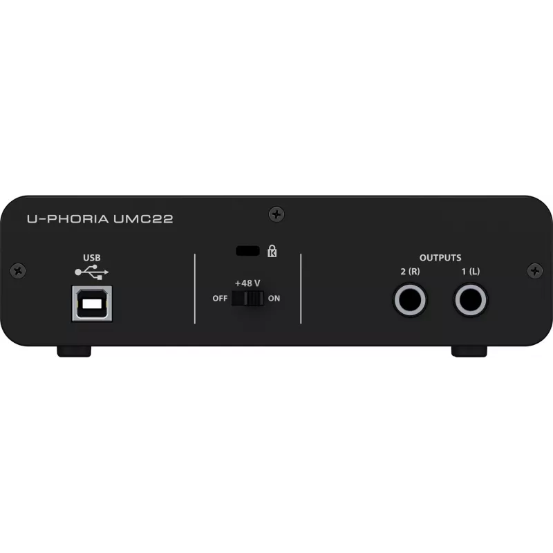 Behringer UMC22 Equipamento musical complementar Pré-amplificador para concerto/estúdio