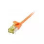 Cabo de rede RJ45, CAT6A 500 MHz, 0,15 m, laranja, U/FTP, Slimline redondo d=3,8 mm, TPE/LSZH (Superflex), AWG32, com cabo bruto Cat.7, Synergy 21 (S217360V3)